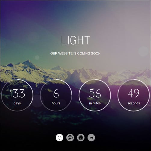 light coming soon template