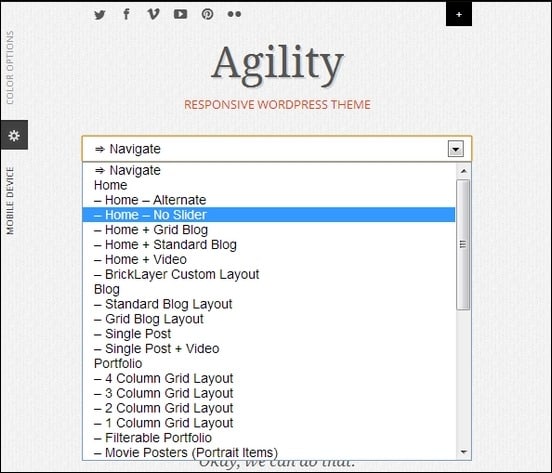 responsive select menu is a plugin that automatically turns wordpress menu 3 into a select box or dropdown menu