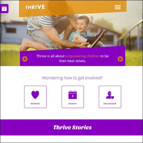 Thrive Non Profit Charity Muse Theme