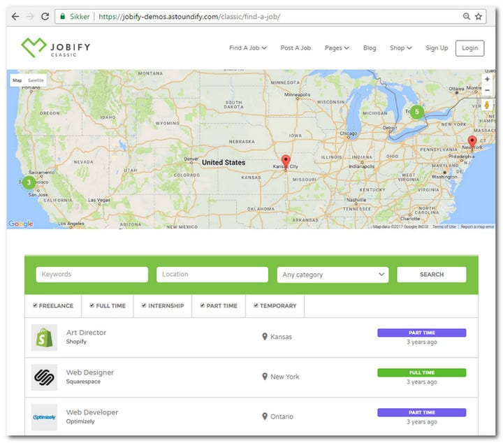 jobify all jobs page