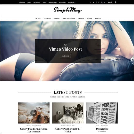 25+ Clean and Simple WordPress Themes – Less is More!