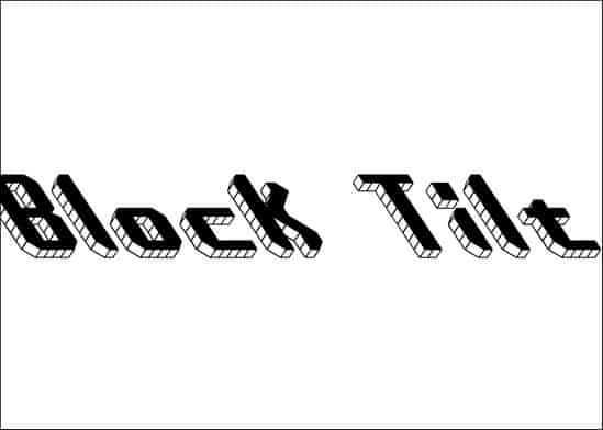 BlockTiltFont