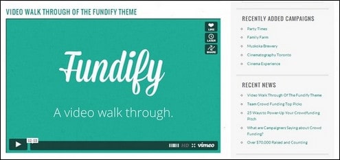 Fundify – Crowdfunding WordPress Theme