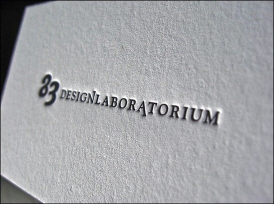 Letterpress Business Cards