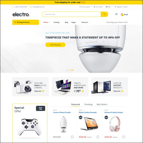 Electro Gadgets and Digital Responsive Shopify Theme