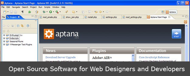 Best Open Source Software for Web Designers and Developers