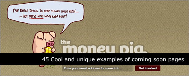 45 Cool and Unique Examples of Coming Soon Page Designs