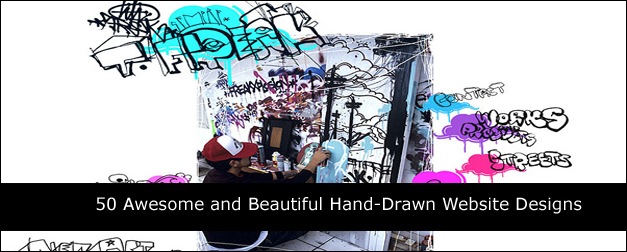 50 Awesome and Beautiful Hand-Drawn Website Designs
