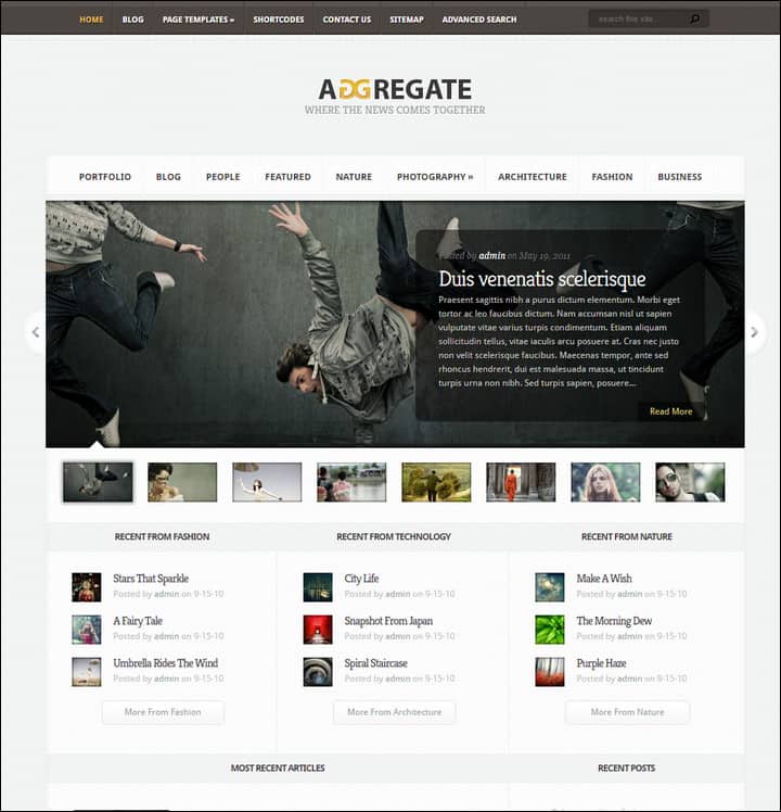 Aggregate Magazine Theme