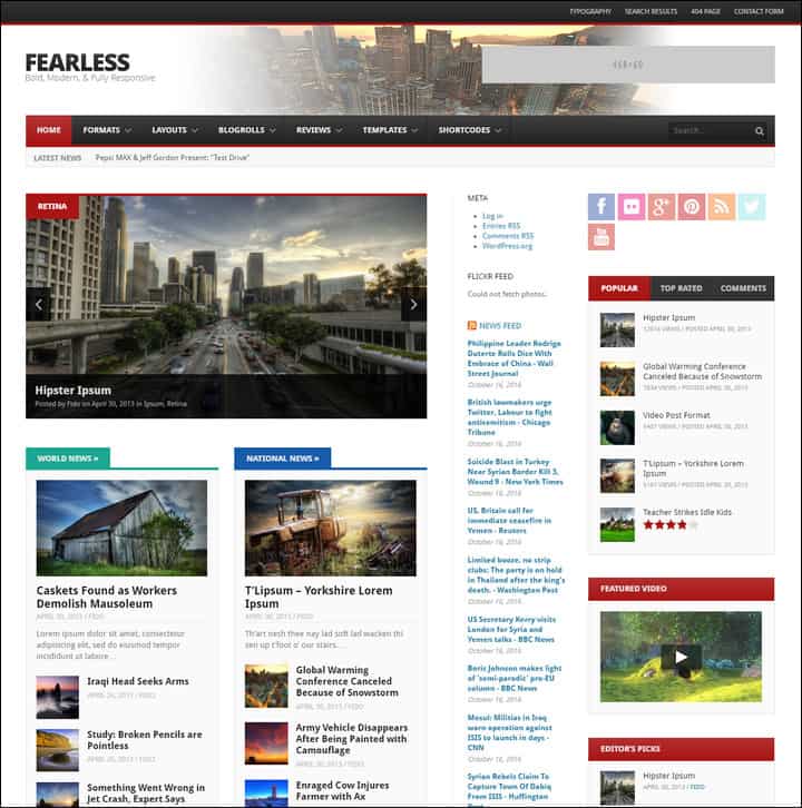 fearless bold modern responsive multipurpose magazine