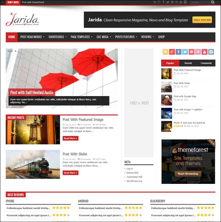 Jarida theme
