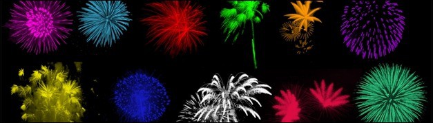 30 Brilliant Photoshop Fireworks Brushes