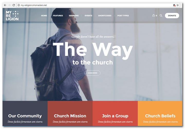 My Religion - Dedicated Church WordPress Themes