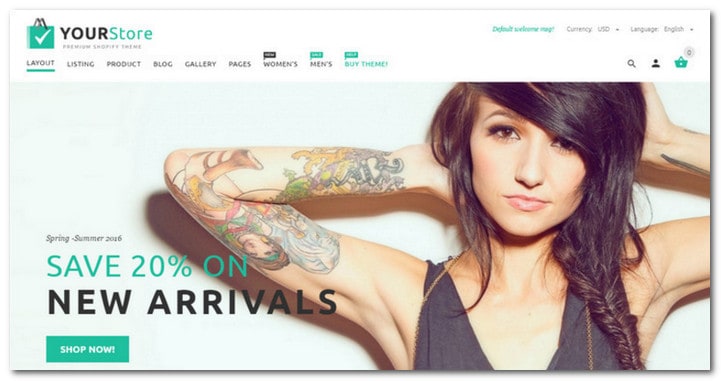 20+ Best Shopify Themes Crush Your Competition in 2017